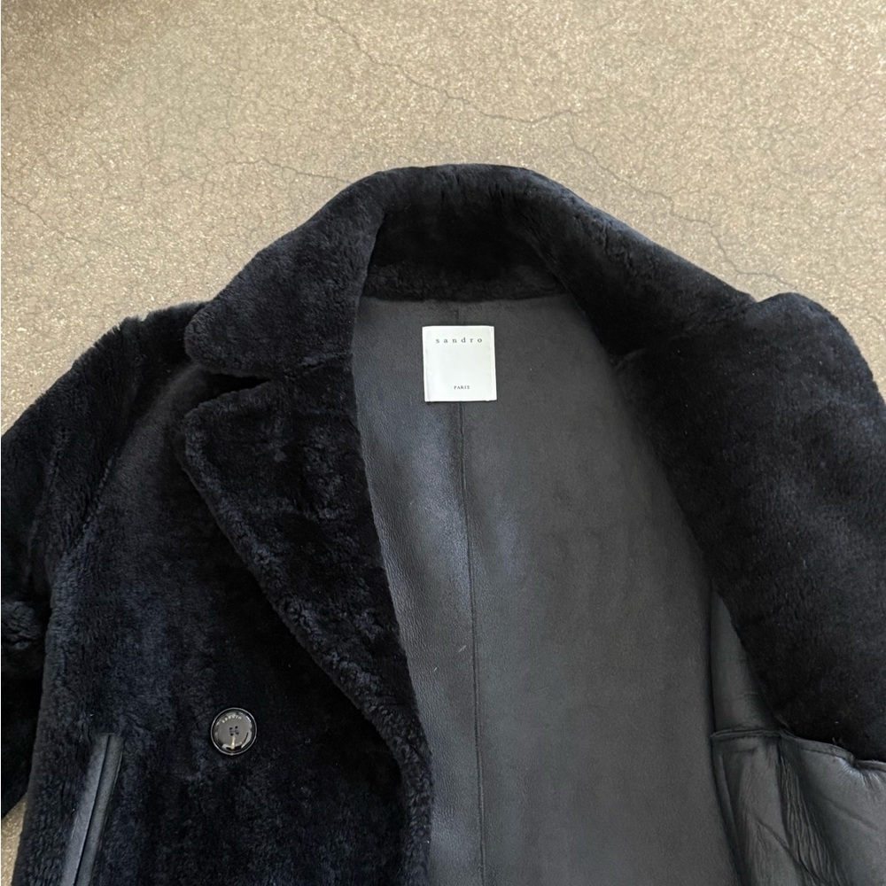 Sandro Shearling Coat Perf Cond - image 5
